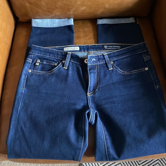 AG ADRIANO GOLDSCHMIED jeans the Stilt Roll-Up size 27 dark wash - Picture 7 of 10